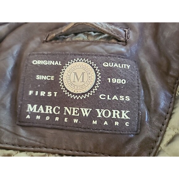 Marc New York Leather Jacket Men's Size M - Picture 3 of 11